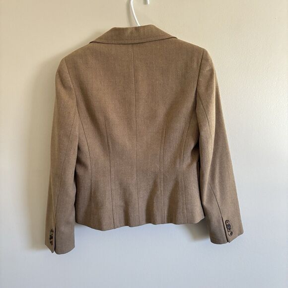 Brooks Brothers Women’s 3 Button Wool Blend Brown Blazer Size 4 - Picture 5 of 9